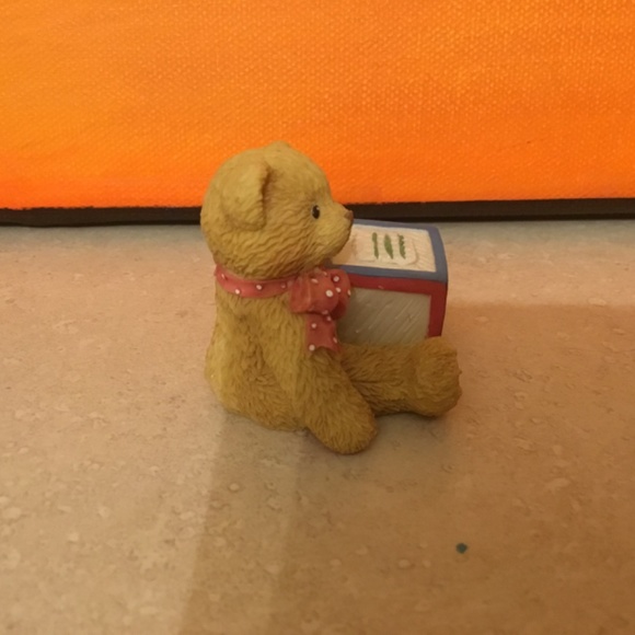 Cherished Teddies Bear with ABC “M” Block - Picture 5 of 8